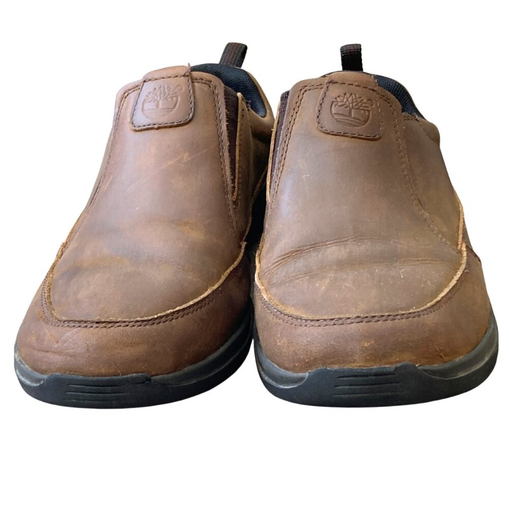 Timberland Leather Shoes, Size 6, eco friendly rubber soles, Slip On